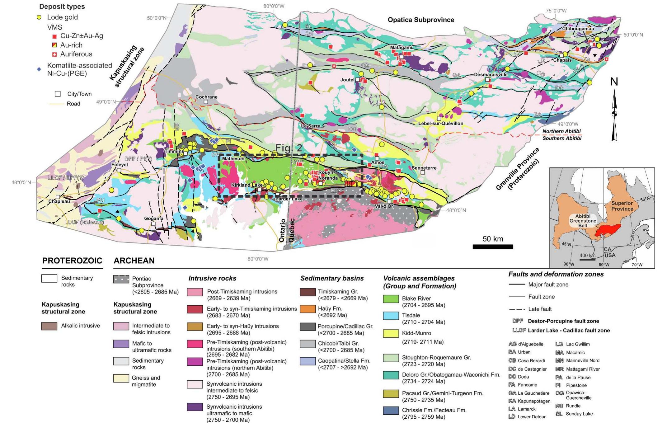 (PDF) Mafic to intermediate volcanic rocks of the Blake River Group ...