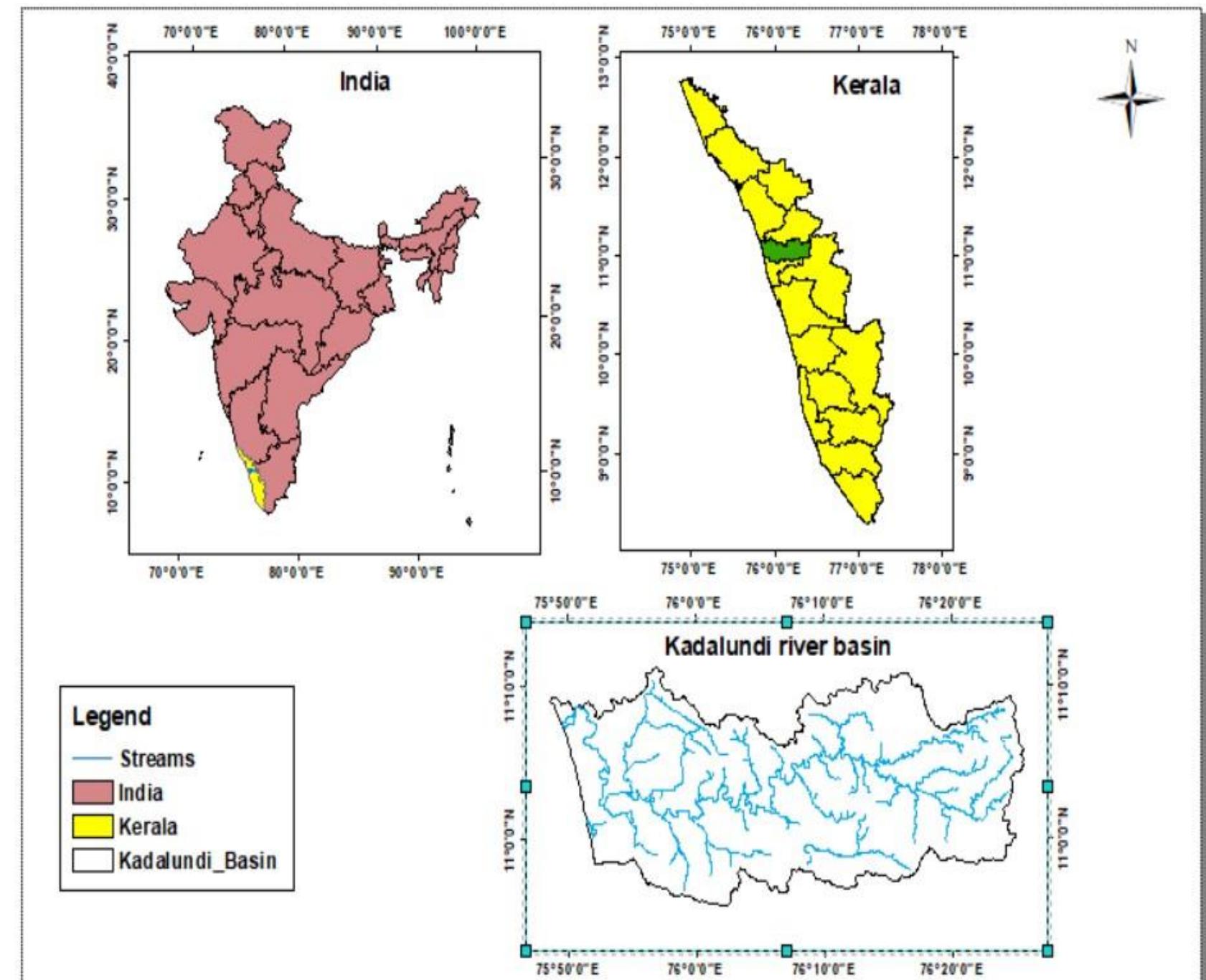 P-factor map of kadalundi river basin
