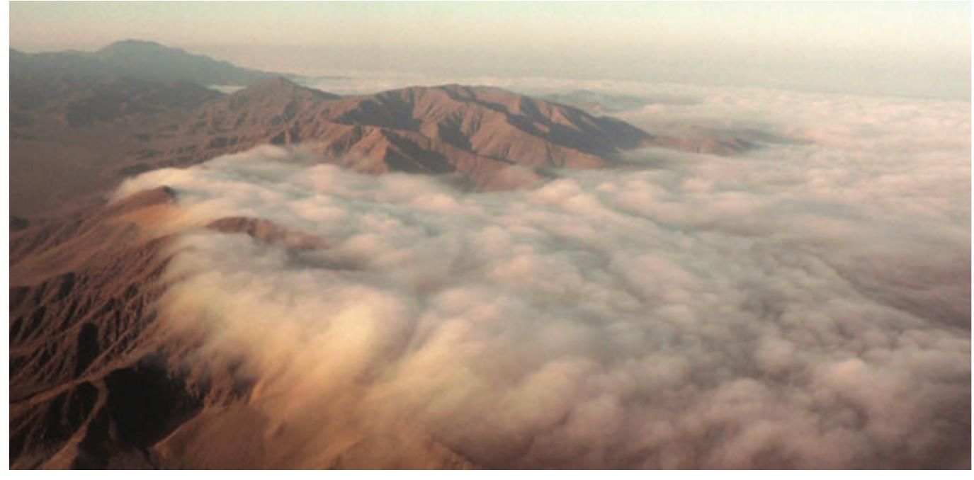 Fig. 1 Camanchaca seasonal fog, Copiapo, Chile 