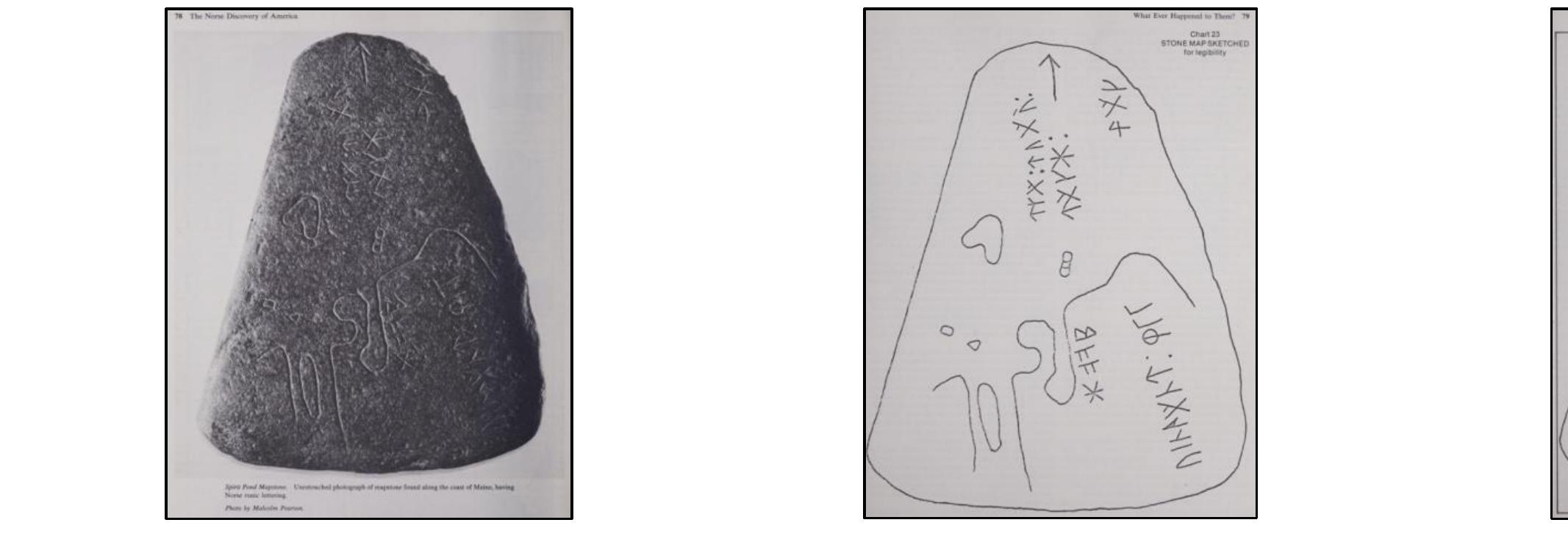 Chapman, Paul. H. “Spirit Pond Runestones: A Study in Linguistics.” The Epigraphic Society Occasional Papers (ESOP), 22, Pt. 2 (1994), 1-60. 