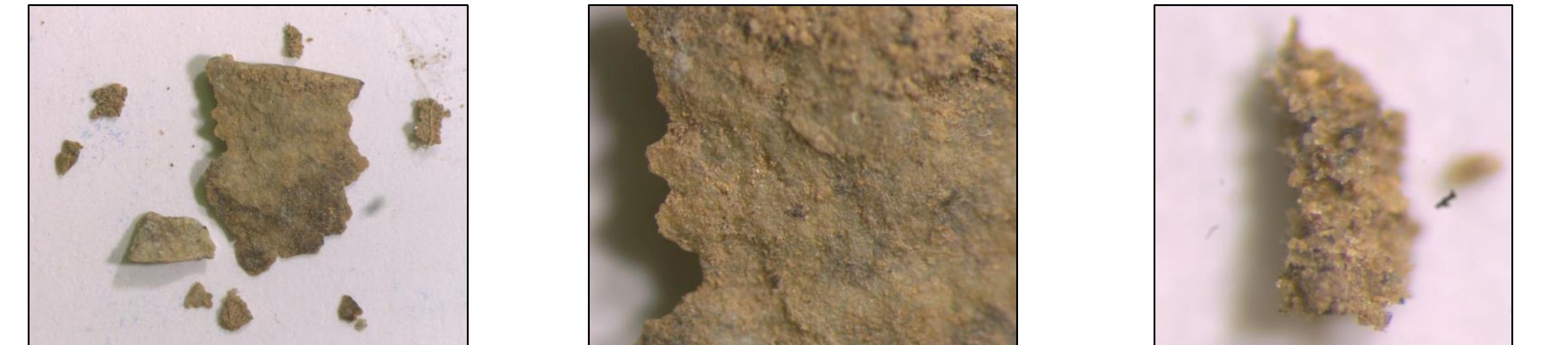 ‘xtracted samples from SP3 (Inscription Stone) artifact. These images were included in Scott Wolter’s digital archive containing his SPR research.  By 4:30 P.M., I had taken over 300 photographs, and made several interesting observations. From a geologic standpoint, the Spirit Pond Inscription Stone was carved into a relatively soft mud-stone that, unfortunately, didn’t lend itself to the same kind of relative-age dating work I had done on the Kensington Rune Stone. Subsequent scanning electron microscopy confirmed the mineralogy of, primarily, very fine-grained quartz, and clays, that didn’t experience additional measurable weathering. This fact meant that the various aspects of the inscription itself — language, runes, grammar, dialect, and dating — would have to be the primary means of determining its authenticity. 