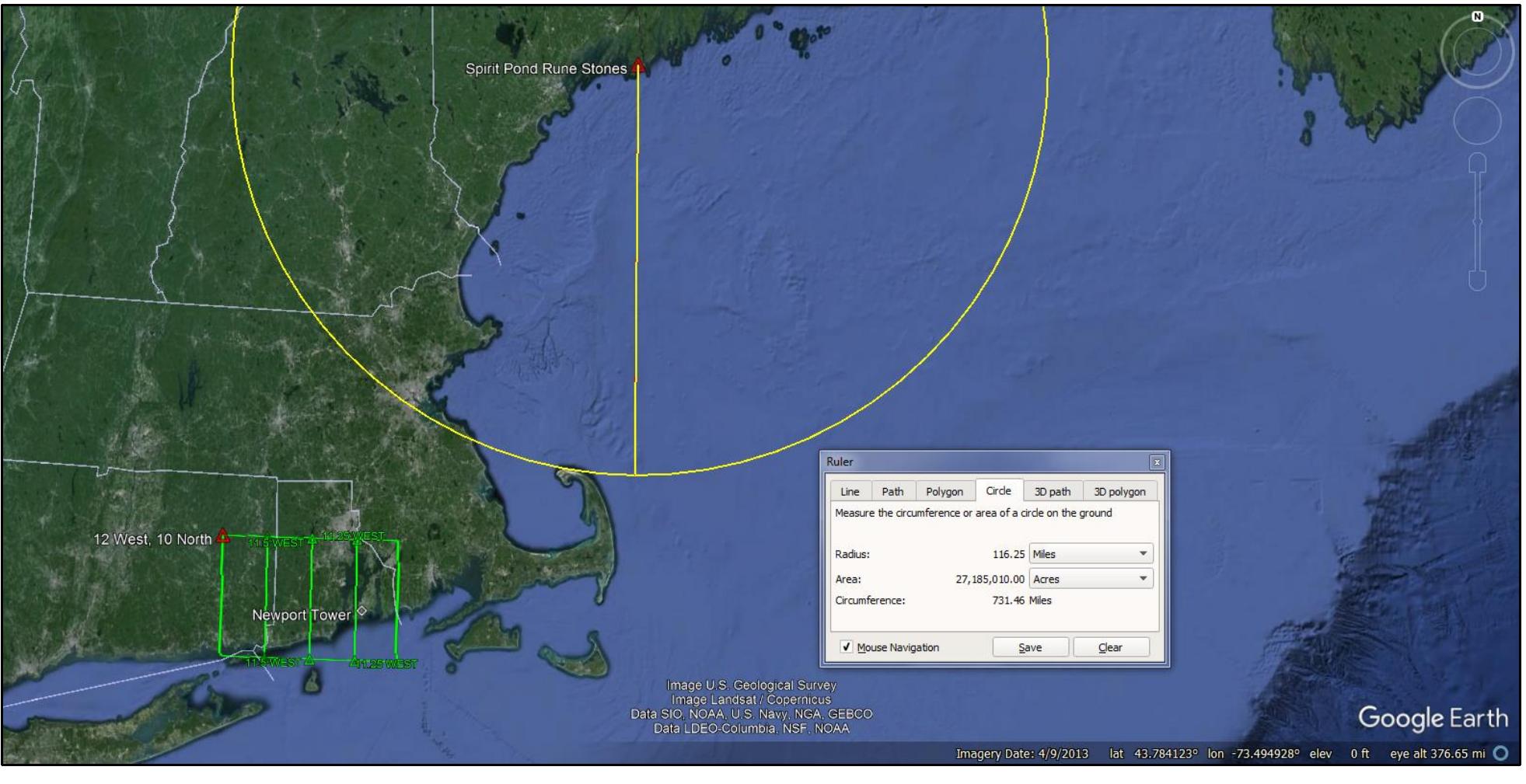 Haugen mentioned that the h (the star-rune (*)) at the end of takh was “peculiar.” This means that it wasn’t disqualifying, but it was uncommon. The star-rune (*) was a symb Ogdoad, which in turn represented the North American Baptistery (Newport Tower). Therefore, the star-rune (*) usage here could very well represent the ultimate destination of tl southern sailing out of the lower Kennebec (Sagadahoc River) region. The ‘two day’ sail would have first taken the ship down to the point of land at the northern tip of Cape Cod. 