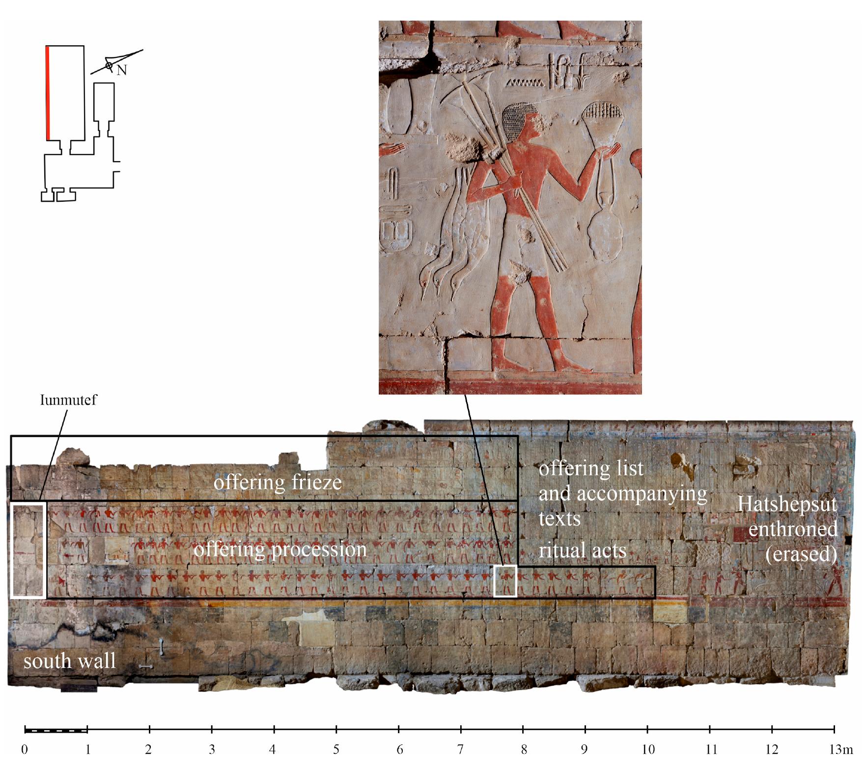 Nswt First Image The chapel of hatshepsut, north wall. detail: an offering