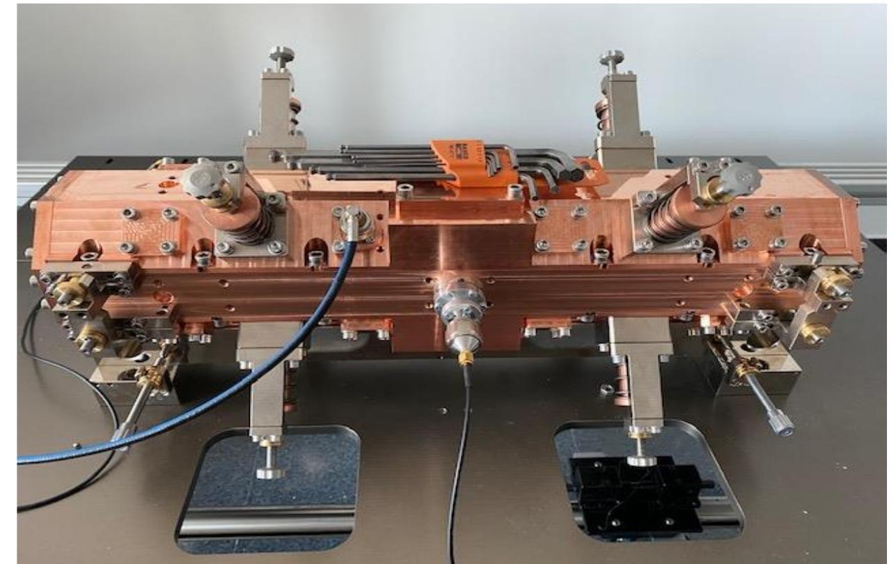 Initial structure of linac 7, including the proton