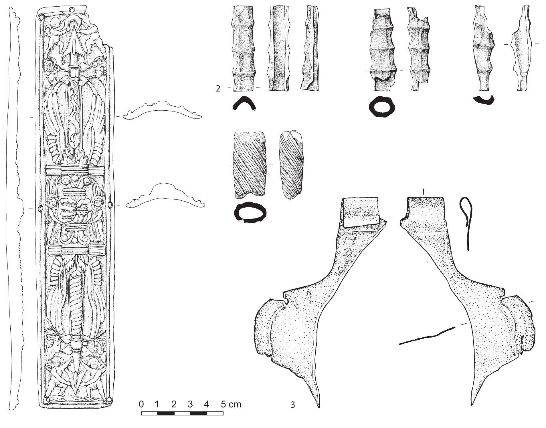 Figure 5. Finds related to production, scrapping and reuse of military equipment. 
