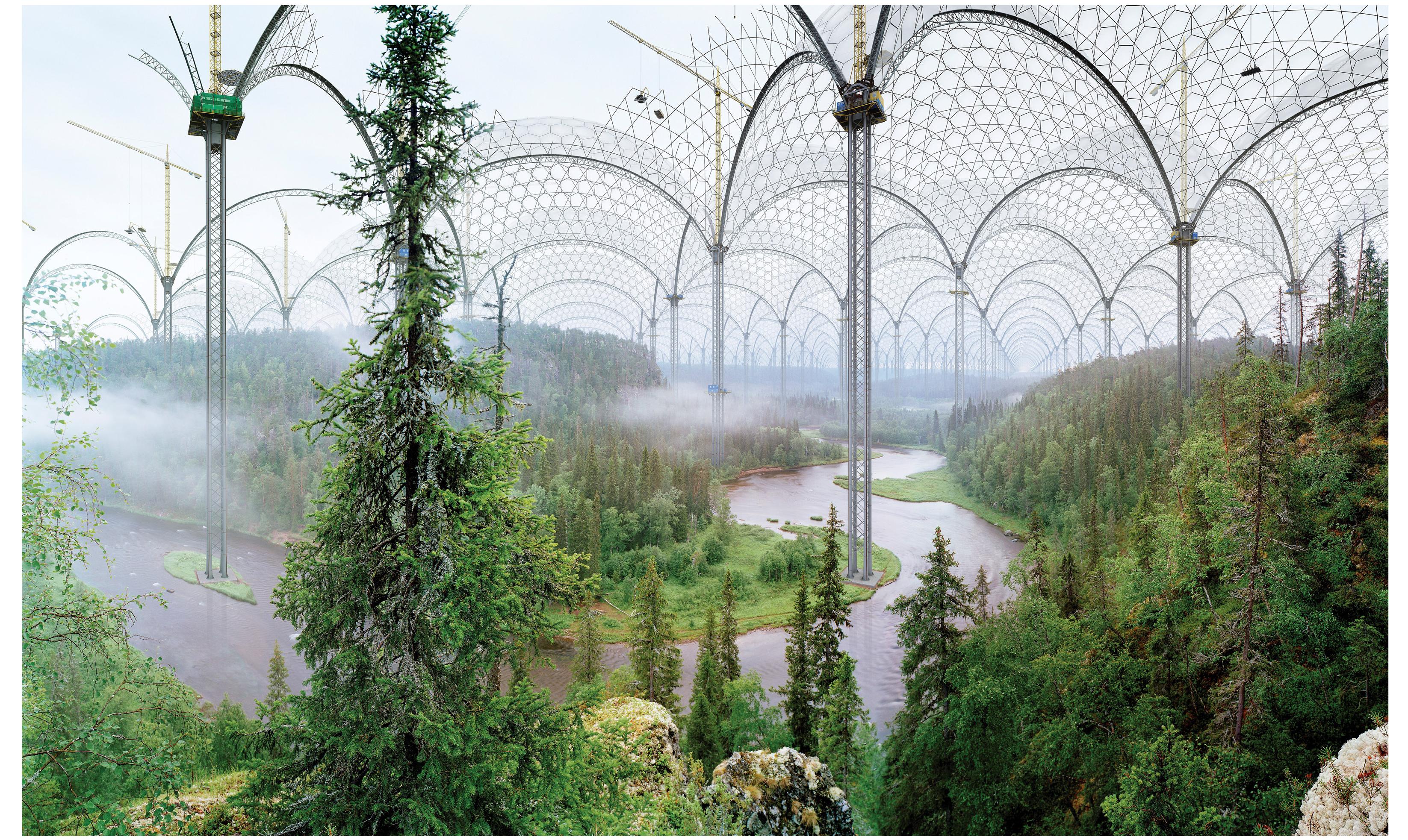 Kitka River, 2004 (triptych), part of Museum of Nature series. Artwork by Ilkka Halsc 