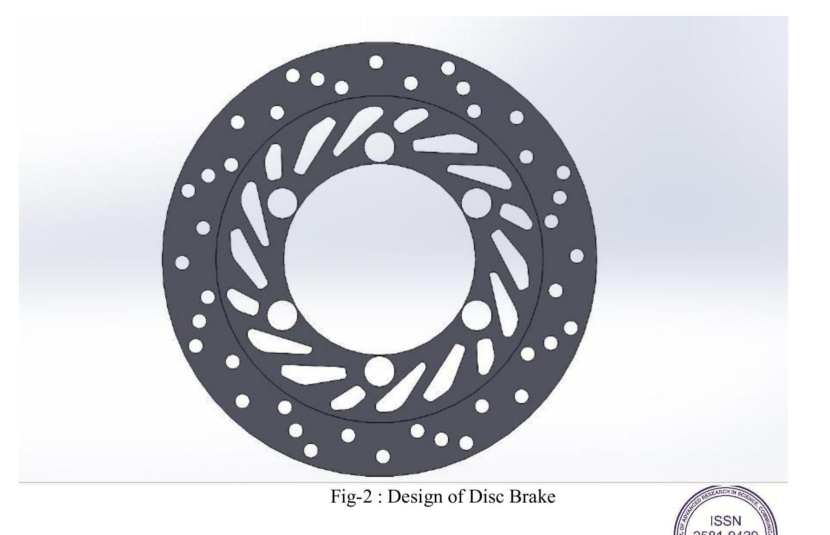 Figure 2 - from Design and Analysis of Disc Brake for Honda