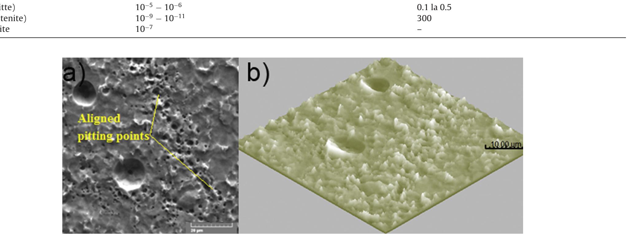 Sem images after ultrasound cleaning of the surface (sample