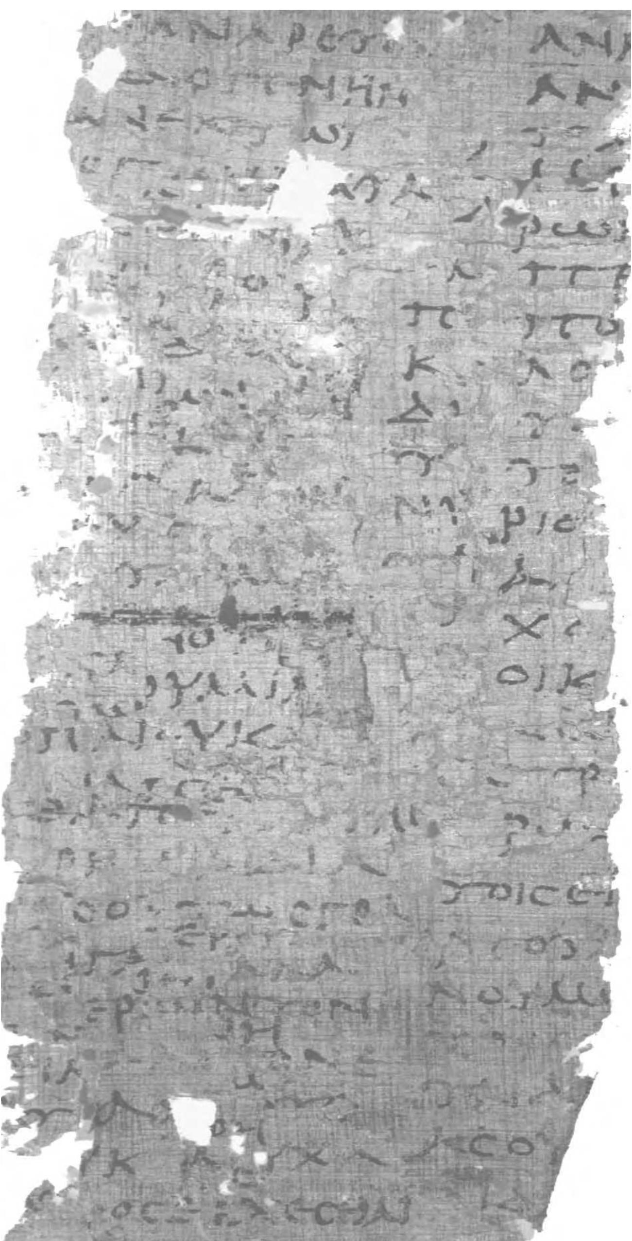 Pl. 4. A part of Rh. 3, P.Herc. 240, pz 1, str. 2, coll. L-II. 