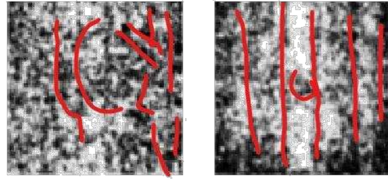 Red Decode Pattern Example out of a decoder learned patterns (e.g., shapes) of