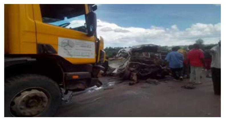 Figure 5: Common accidents that cause indefinite queues a long Nakuru-Total road stretch. 