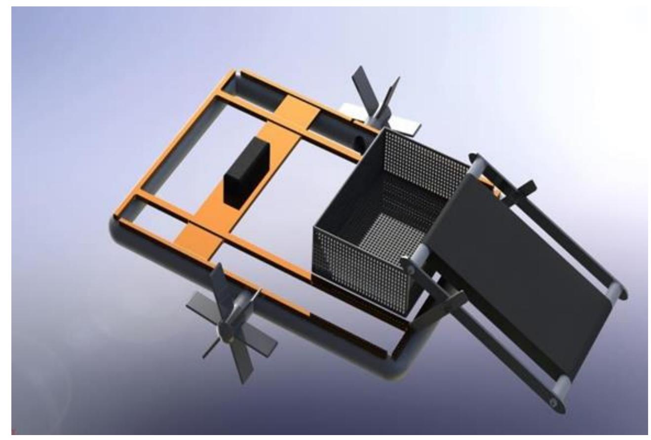 Lake Cleaner Machine Figure 1 - from Design and Fabrication of Lake Cleaning