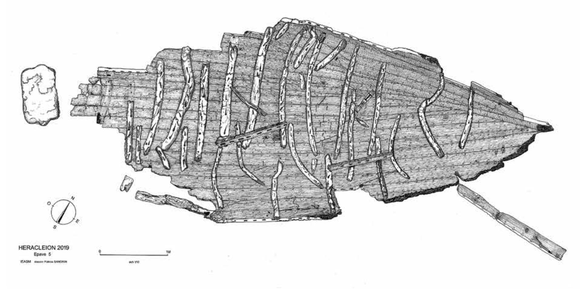 ‘ig. 4 Plan of the wreck (drawing: A. Roy, P. Sandrin, © E Goddio/IEASM) 