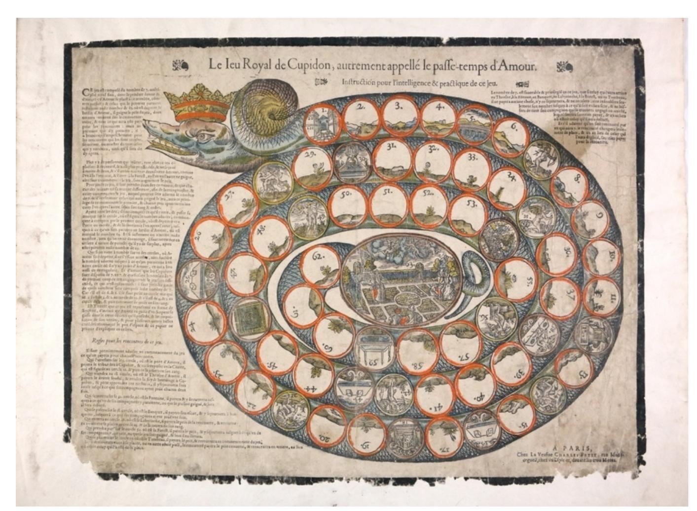Figure 1: Cupid game by the Veuve Petit, taken as the prototype. 