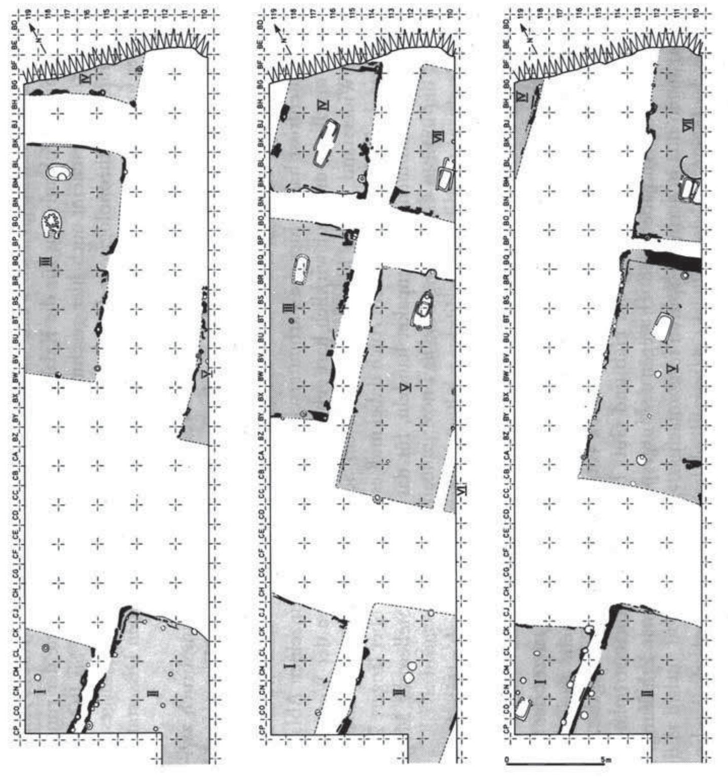 Fic. I-32: MOSORIN-FEUDVAR; VATIN CULTURE. TIGHTLY PACKED HOUSES ARRANGED IN PARALLEL ORDER (AFTER HANSEL/MEDOVIC 1991: 69 FIG. 7). 
