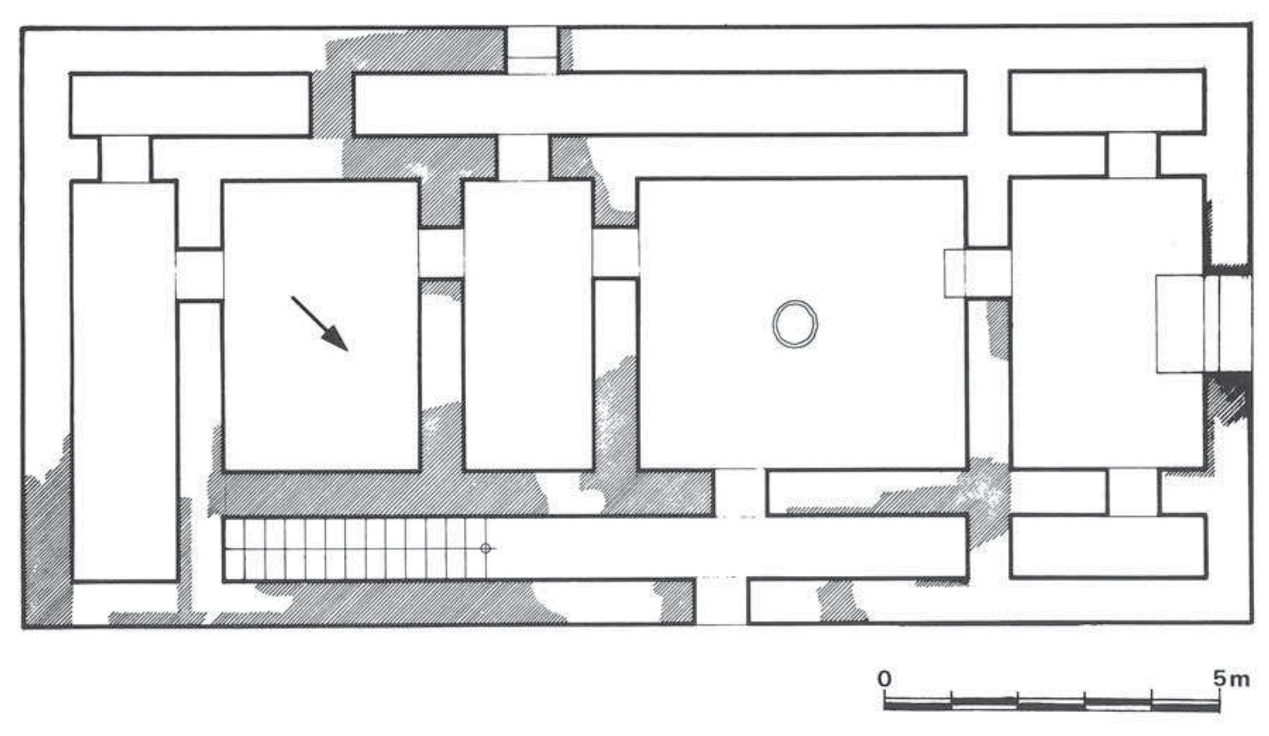 Fic. Il-8: PLAN OF THE ‘WEISSES HAUS’ AT KOLONNA ON AEGINA (AFTER FELTEN 1986: 22 FIG. 9). 