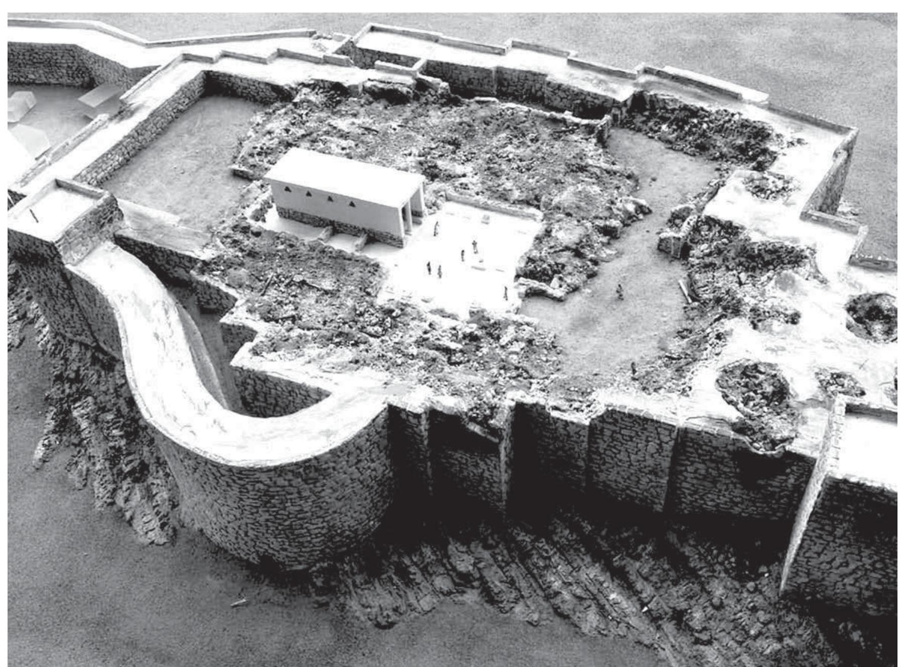 FIG. I-26: RECONSTRUCTION OF THE LATE HELLADIC IIIC BUILDING T ON THE ACROPOLIS AT TIRYNS (AFTER MARAN 20122: 160 FIG. 6). 