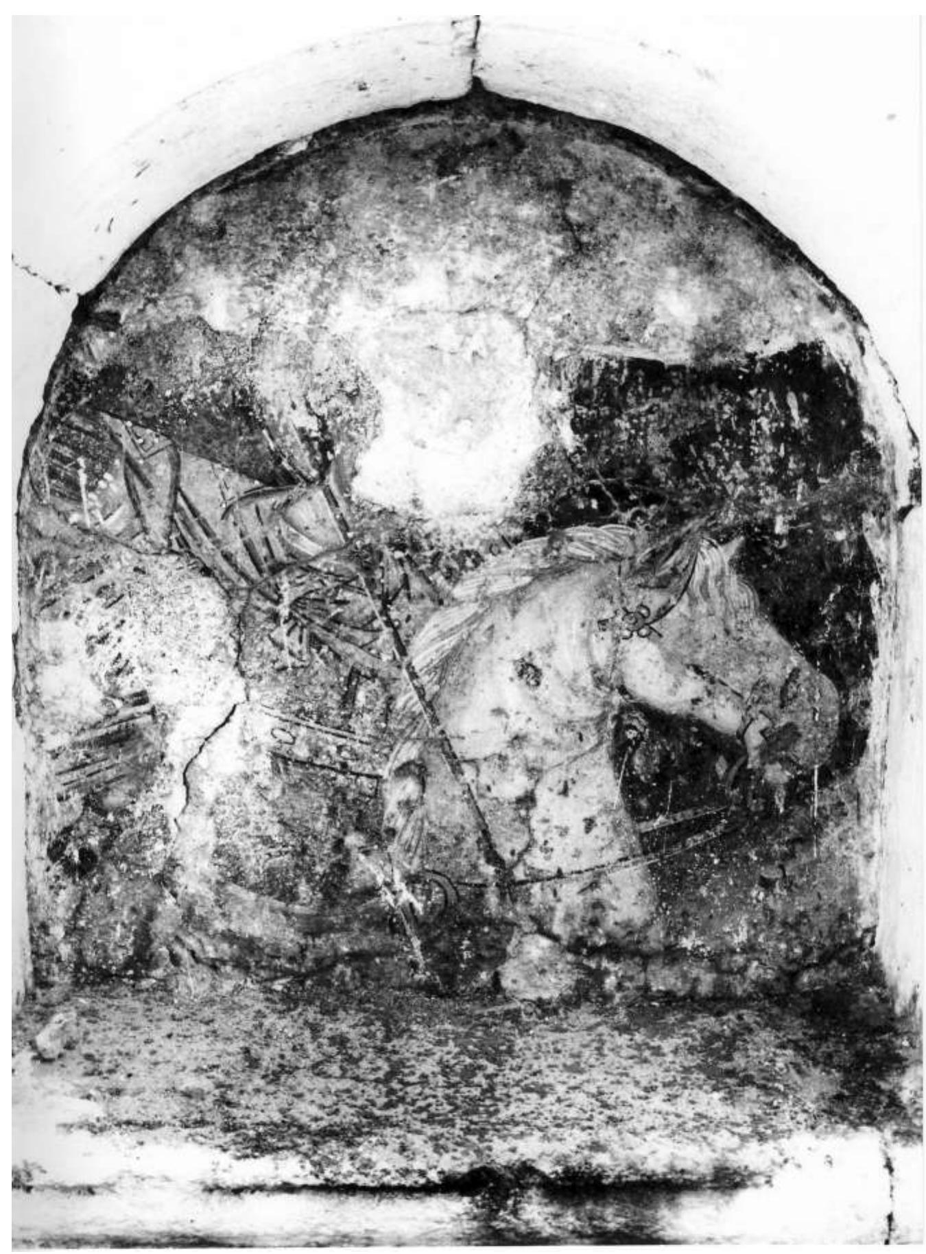 FIGURE 2: Lindos, church of Saint George Kamenos. Saint George on horseback, 15" c. 