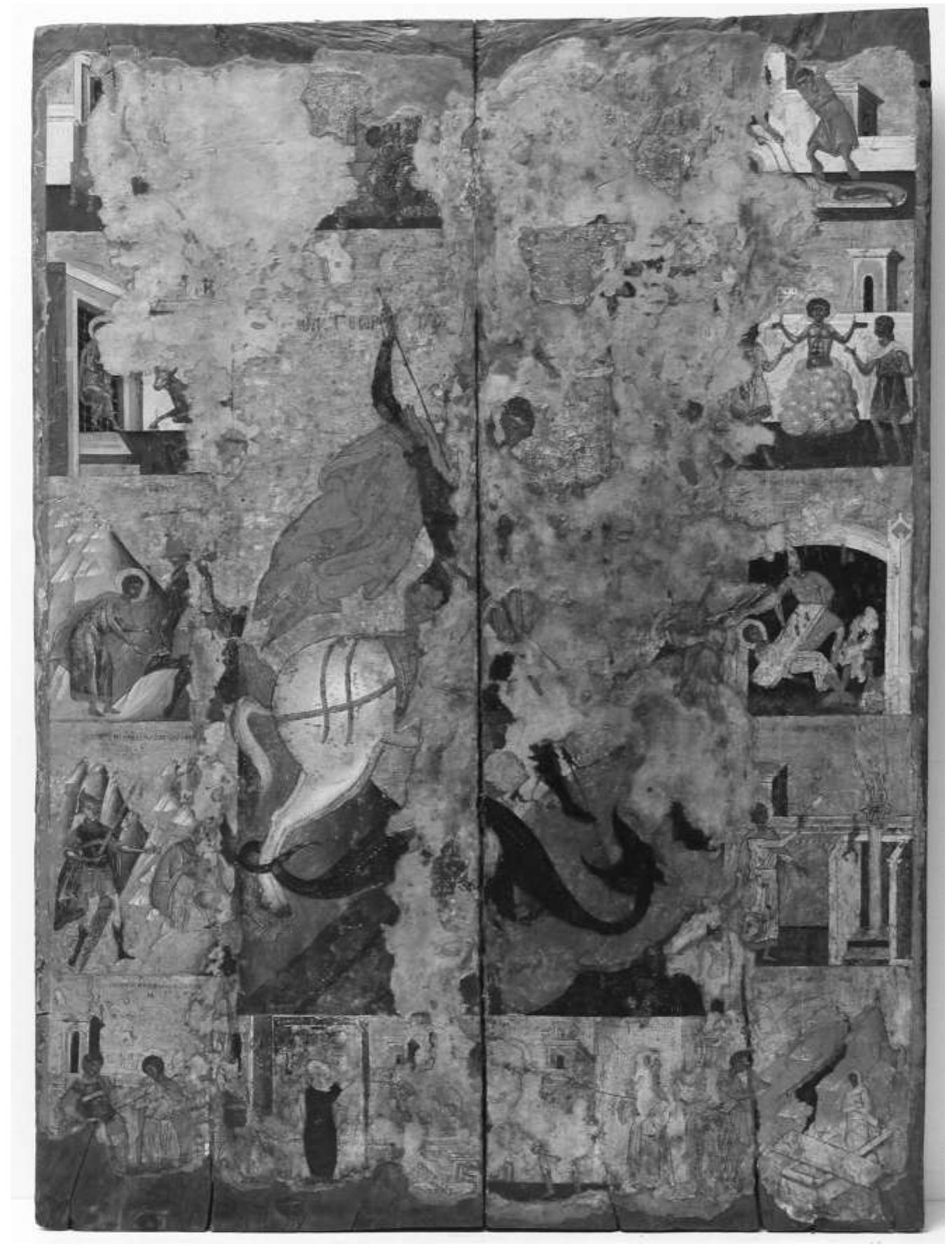 FiGuRE 4: Rhodes, Byzantine Collection, Palace of the Grand Master. The vita-icon of Sain George, third quarter of the 15" c. 