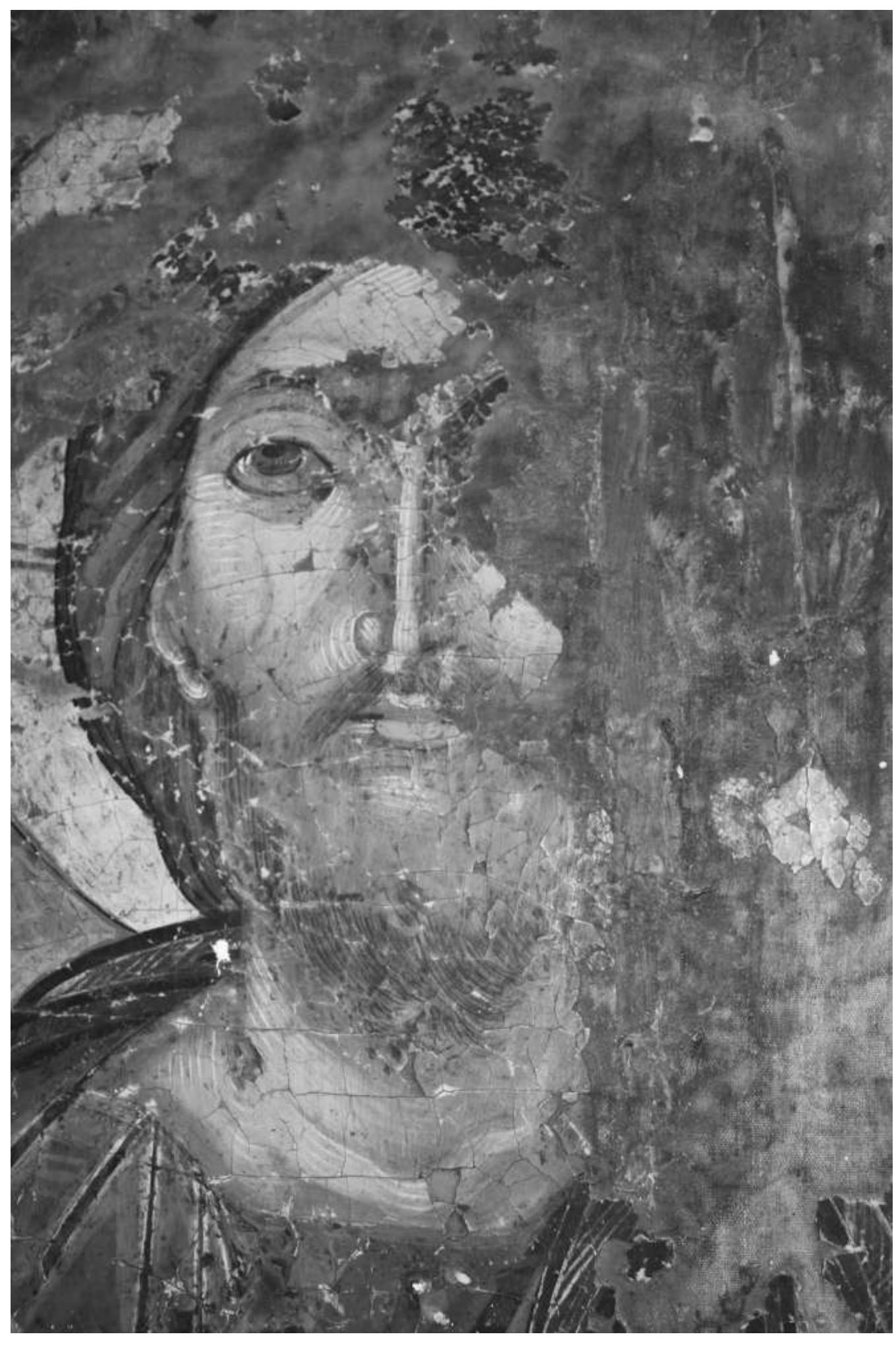 FiGurE 15: Vati, church of Saint John the Theologian. Icon of Christ Pantokrator, 15'*-16" c., detail. 