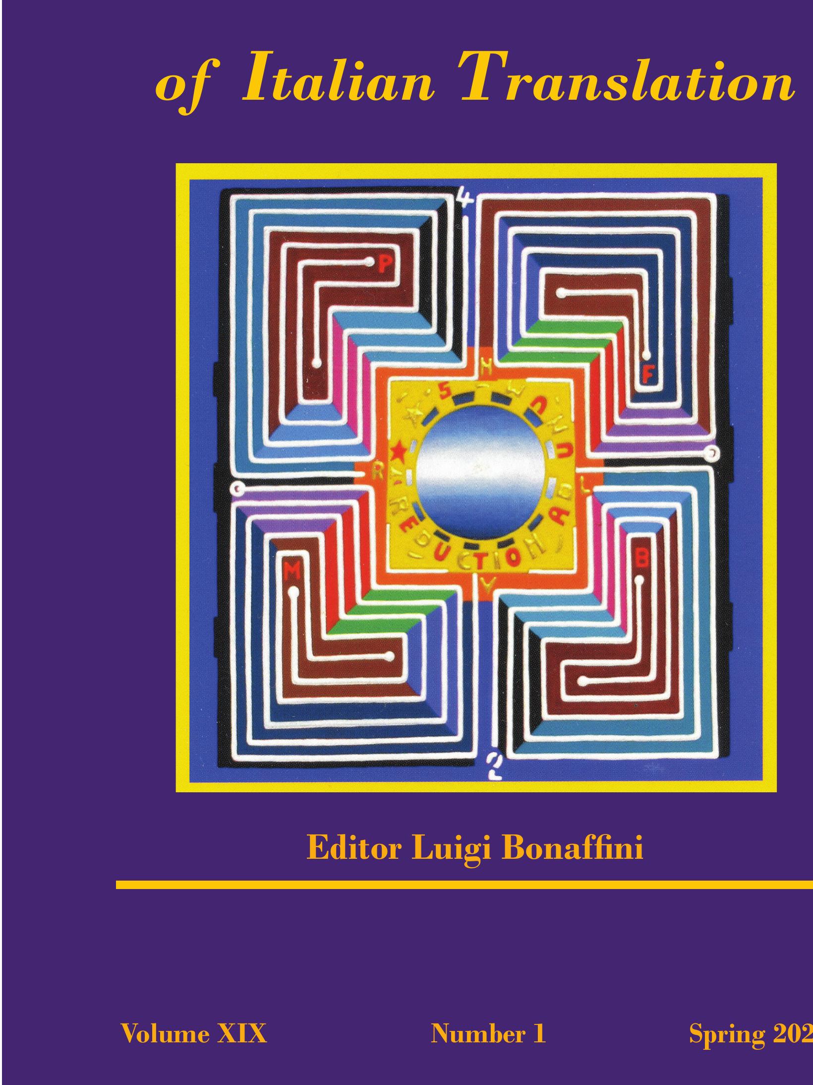 PDF) Journal of Italian Translation, Vol. XIX, No. 1, Spring 2024