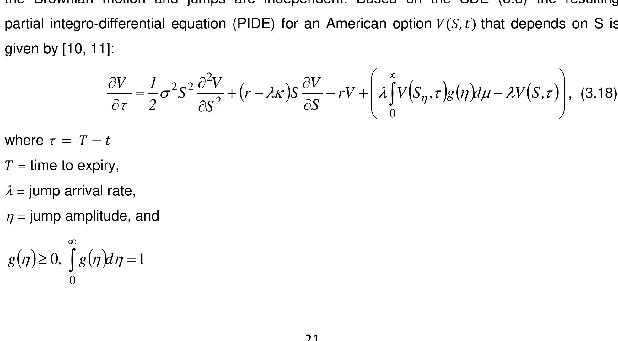 3.5 Partial-Integro Differential Equation 