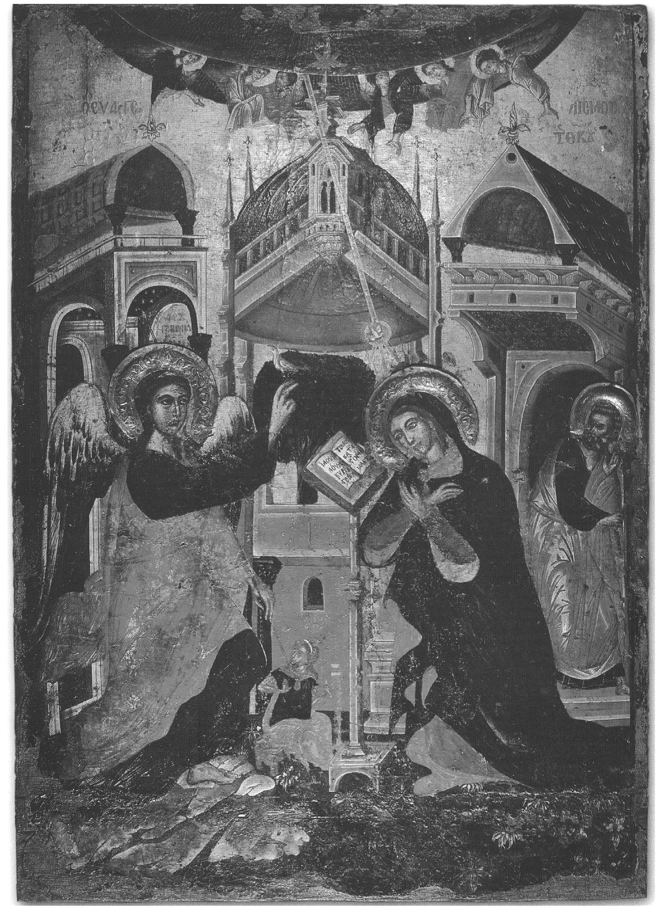 FIGURE 2: Icon of the Annunciation of the Virgin. Collection of the Metropolitan See of Kos. 