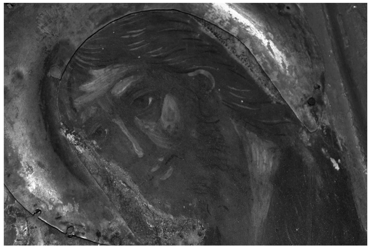 FiGurRE 4: Icon of the Virgin Philostorgos, detail: Saint John the Precursor. Collection of the Metropolitan See of Kos. 