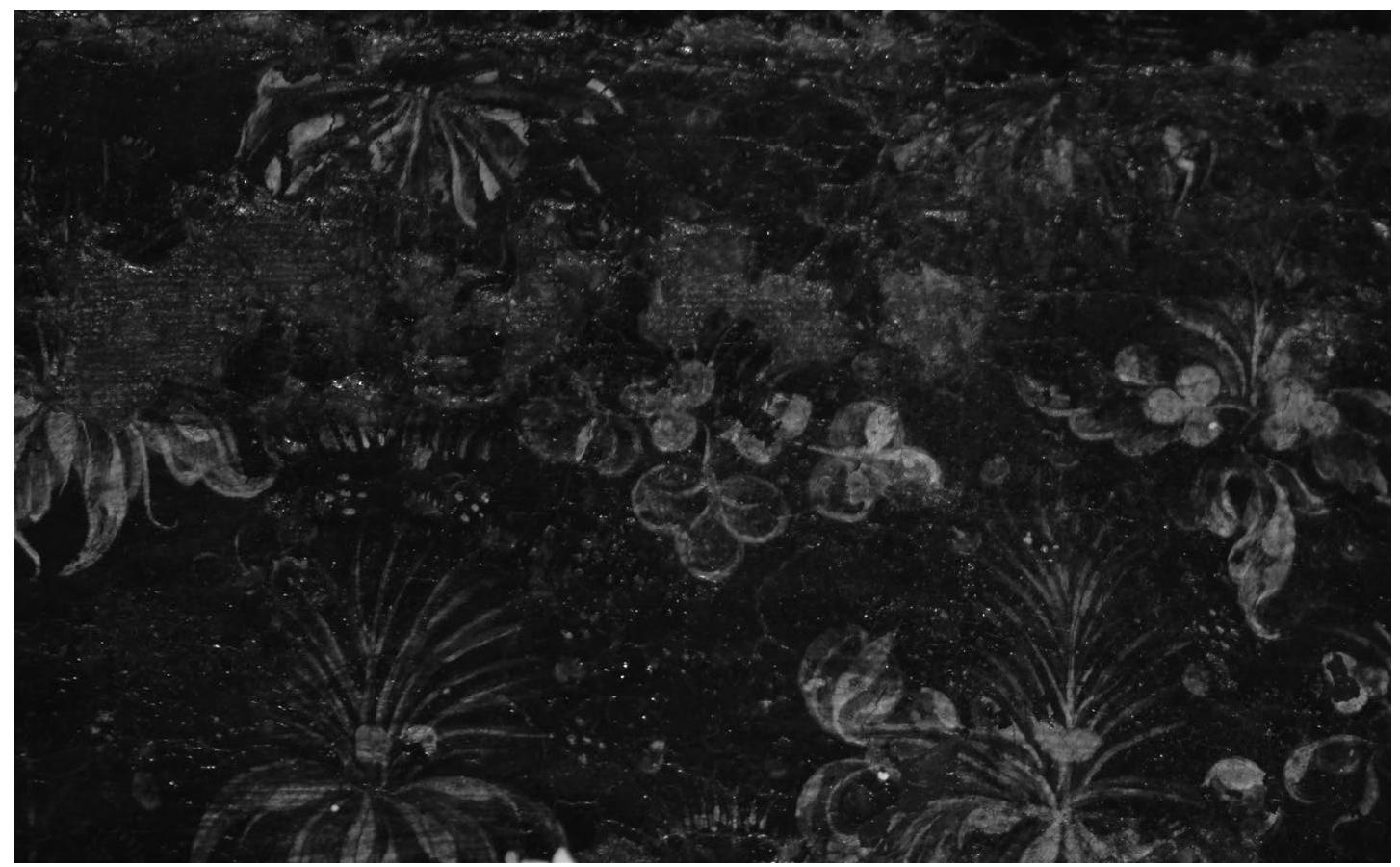 FiGuRE 7: Icon of the Annunciation of the Virgin, detail: flowering plants. Collection of the Metropolitan See of Kos. 