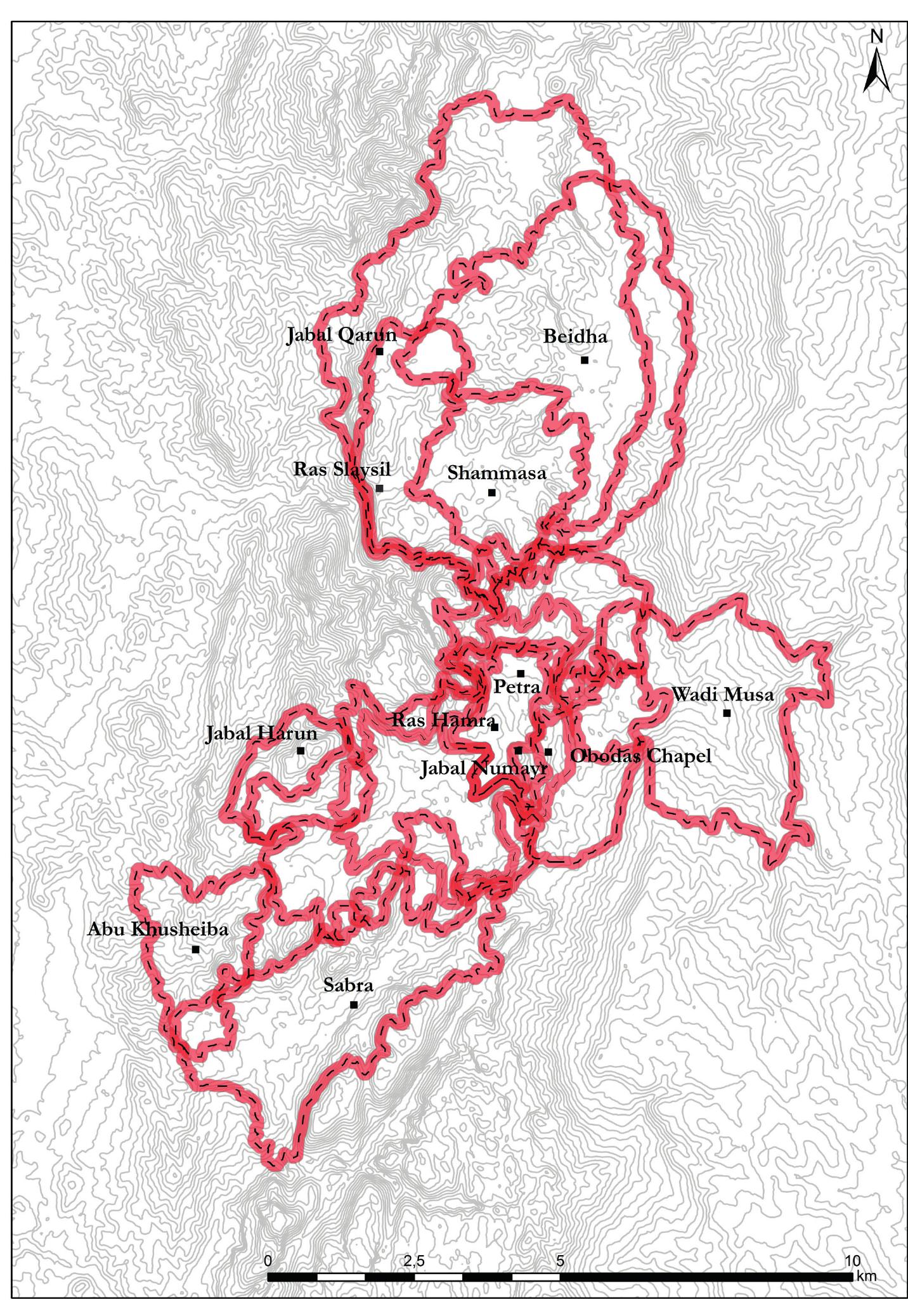 luxurious architectural members such as floral pediment pieces, metope and triglyph fragments etc. Many tubuli and pilae also suggest a heated thermal system. However, the PHSLP 2022 results rather point to a largely non-religious context, thus suggesting that the site may be better identified as a luxurious Nabataean rural mansion for a member of the local elite. Additional field work will be necessary for future seasons of the PHSLP to further substantiate these results. 