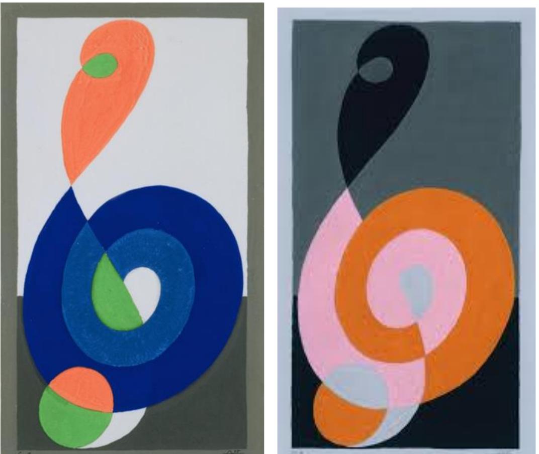 Figure 5 - from Albers, Mondrian, Bach - Music as a Basis