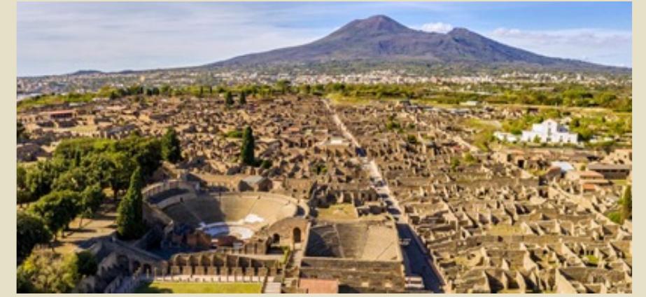 Figure 1. A view of the Archaeological Park of Pompeitt.  Gabriel Zuchtriegel ', Luigi Petti’*, Vincenzo Calvanese’, Constanza Maria De Gaetano’, Carmine Lupo’, Arianna Spinosa ’, Alessandra Zambrano! 