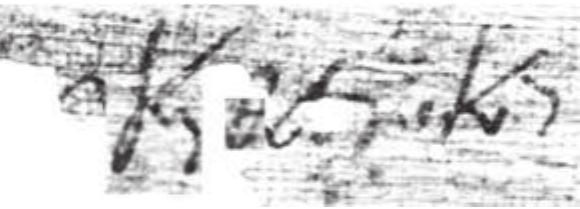 The exclusion of a repetition of évéu@ is necessary as the sentence requires a nour (denoting real property), to which Ama Maria would refer to. The shortest word tha can be supplied is téxoc. As a matter of fact a topos of Ama Maria is attested ir Aphrodite in the 8"-century account P.Lond. IV 1419.535 (716-717): t]éz\ov/ “Auc Maptac. It should be noted, however, that Aphrodite also had a church of Ama Maria for which see P.Cair.Masp. III 67283 II 6 (547): KaAAtvixo[c] xpeo[B(btEpoc)] éAsewo. thic Gytac &kAnotas (1. &kKAnotac) dua Maptac Kouns Agp\o/titns (2. A@posdttns), anc the aforementioned P.Lond. IV 1419.533 [8(1d) &k«A(notac) Ayt](ac) Maptfac] t[fi](¢ KOu[n](c). The word éxxAnota is longer than tézoc, hence the latter appears to be the more suitable option.”*  oes pine x %. ¥ a a im ee -~ ae , . fi   lines 28-29: év 58 16 dandotKd [avéuw]|[....].... éadxov Aya Maptac (with reference to a possible but doubtful éxoikiov according to the editor) > év 6é tH arnMatikG [tdx0¢] [thc ay]t[a]s k[ai] Peotékov “Ava Maptac: the first adjective dyiac is expected due to the kai conjunction. Together with its article tiic it fills the space adequately. The part following dytac is sufficient to accommodate a typical ligature of kai and the left portion of the theta. Here is a tentative restoration based on the scribe’s letters: 