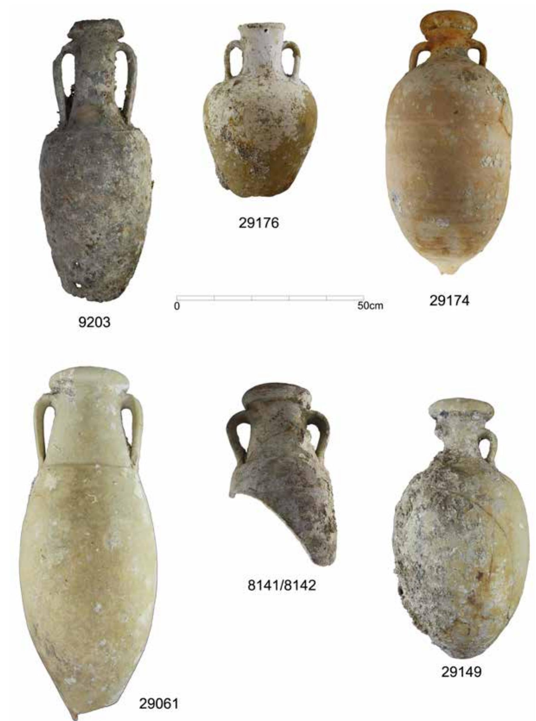 Fig. 7. Anforas producidas en talleres de Ulterior/Baetica. 