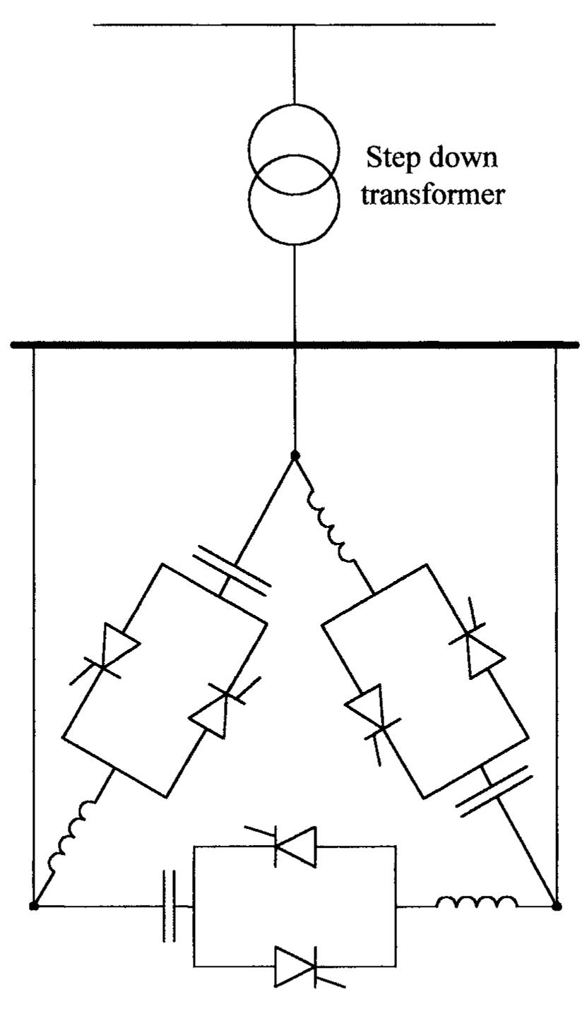 Delta Control Capactor 4 — delta connected 3-phase thyristor switched capacitor