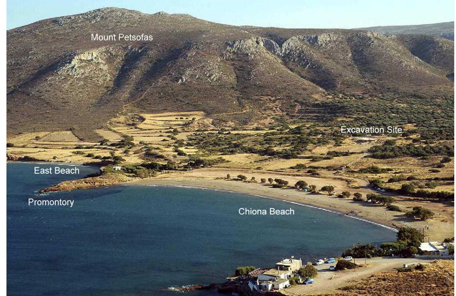 Small Promontory Location map of the aegean region, showing the main sites