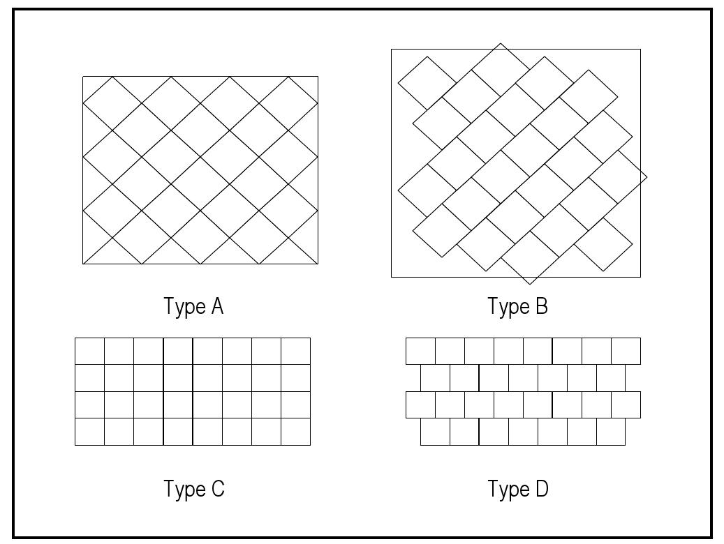 Stack Bond Pattern Floor Figure 4 - from Development Of Automatic Floor Tile Laying