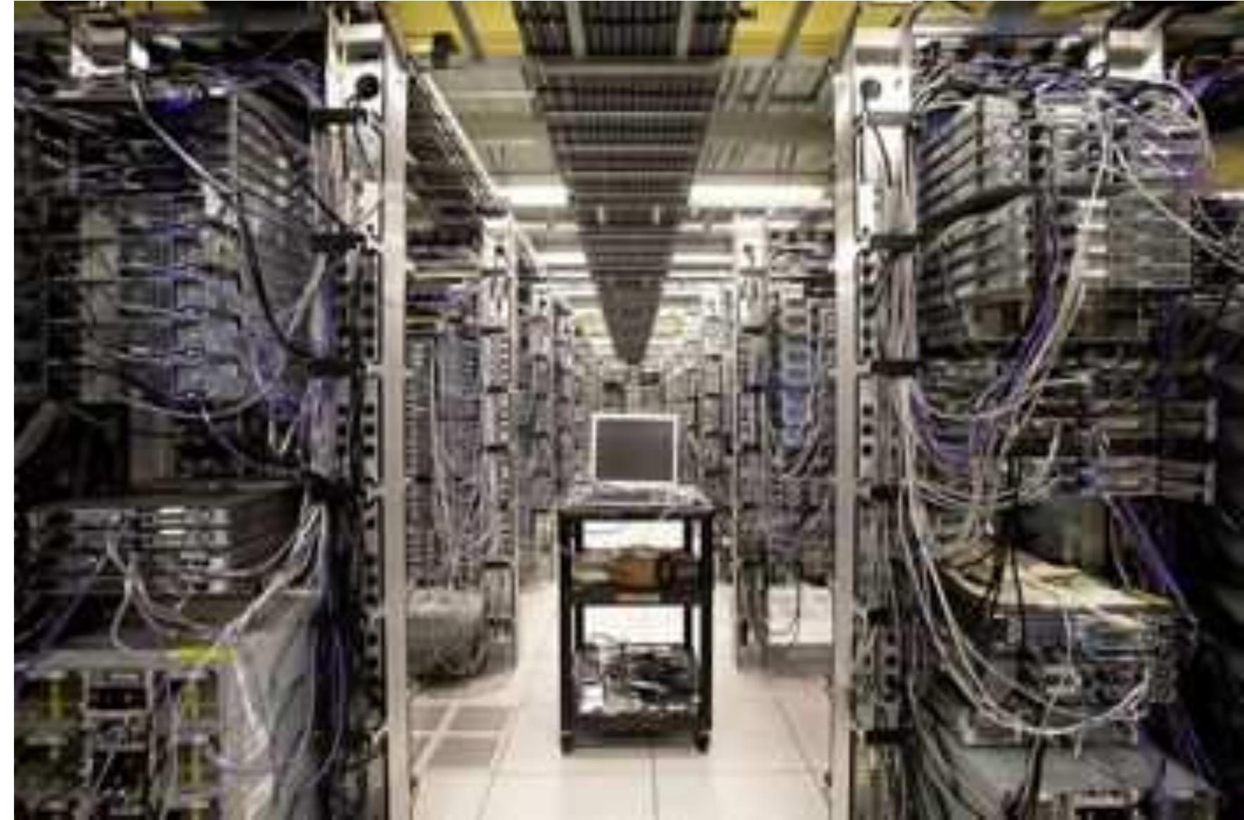 FIGURE 5. One of Yahoo!'s "server farms" and a look at the infrastructure of digital heritage preservation. Photo: © Richard Morgenstein for Yahoo!. 