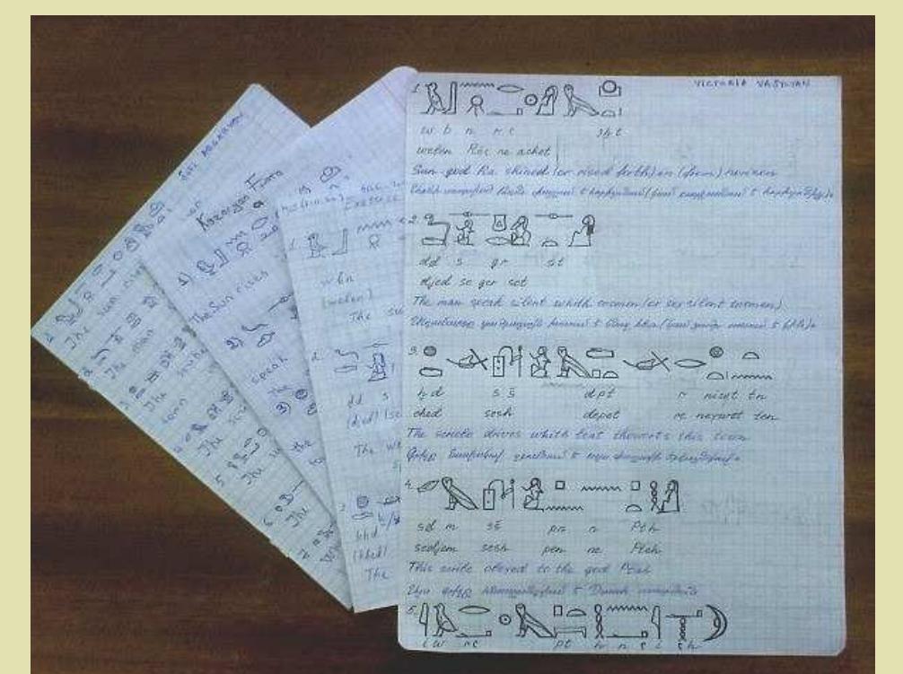 Teaching of Ancient Egyptian (hieroglyphics) in YSU well engaged..  Mass Media again highlights what is going on in AEC [ They talk about us...follow up| 