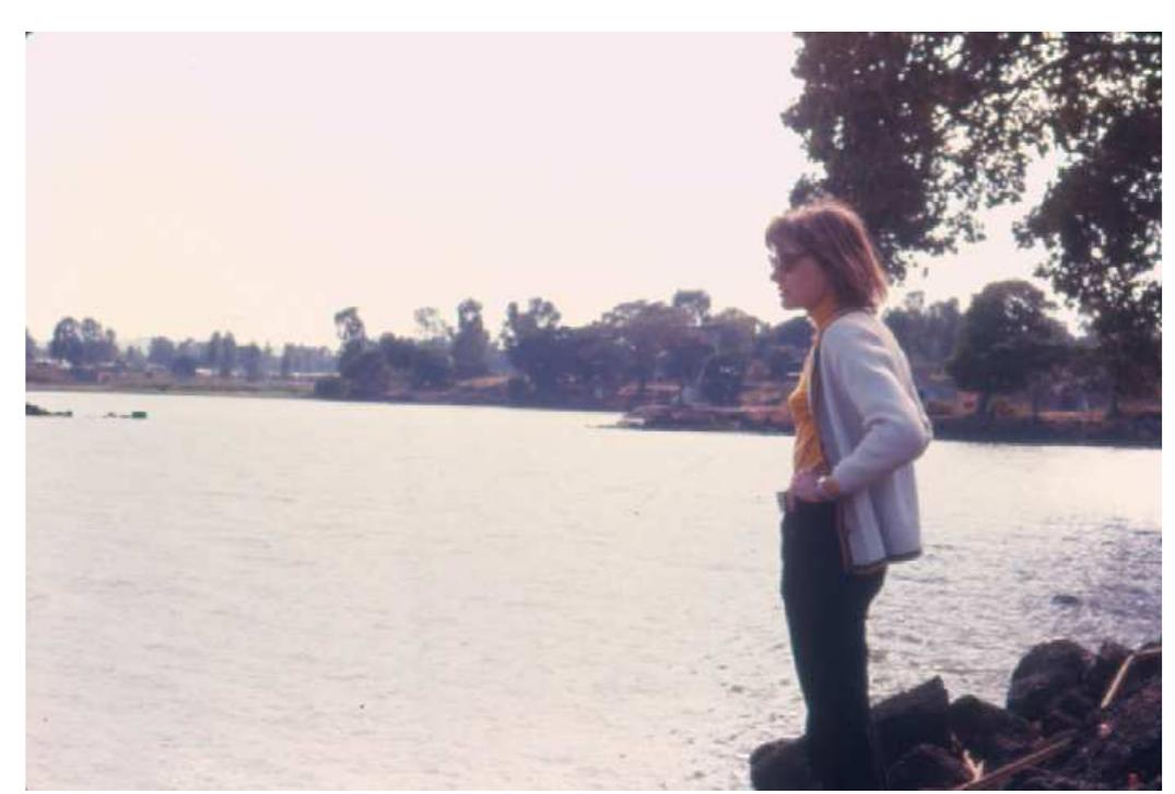 Fig. 1. Visiting Lake Tana (Ethiopia) in 1971. (Photo courtesy: Martin A.J. Williams.) 