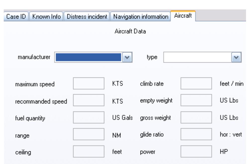 Figure 6: Aircraft information  Figure 5: Navigation equipment information 
