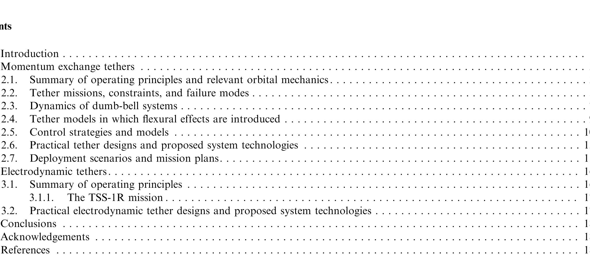 (PDF) A review of space tether research