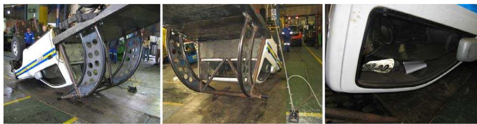 2 Post Rops Shows the toyota pickup with rops dropped from equivalent to