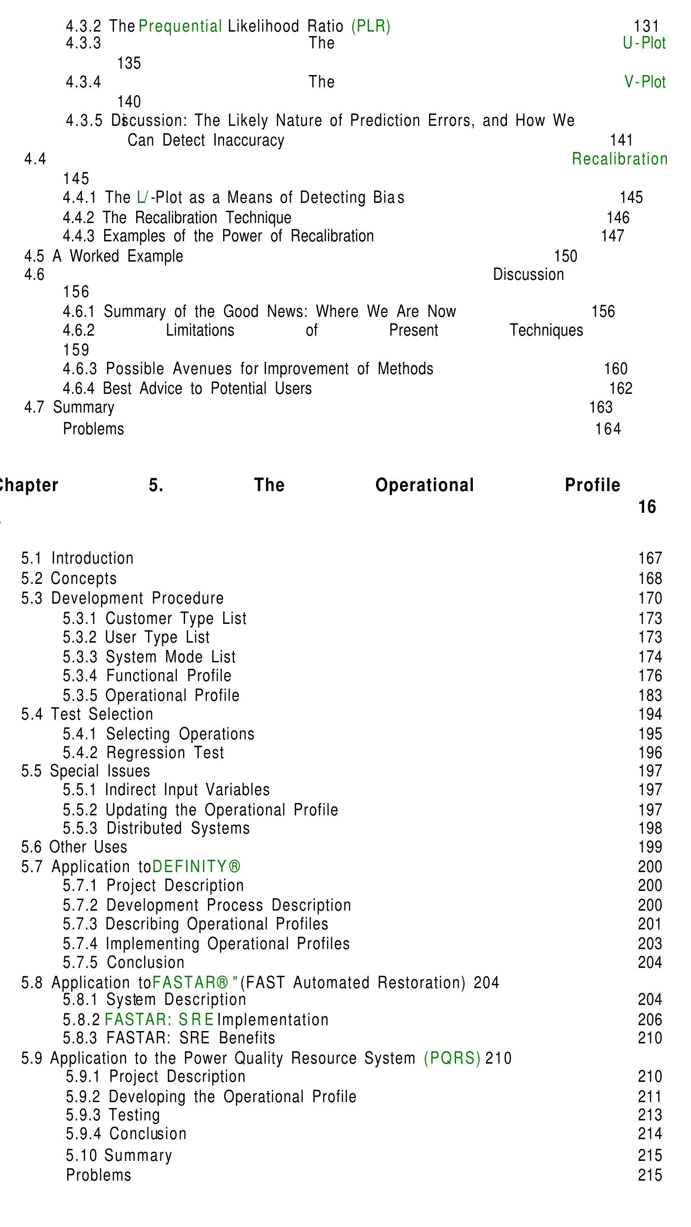 Table 1 - from Handbook of software reliability engineering