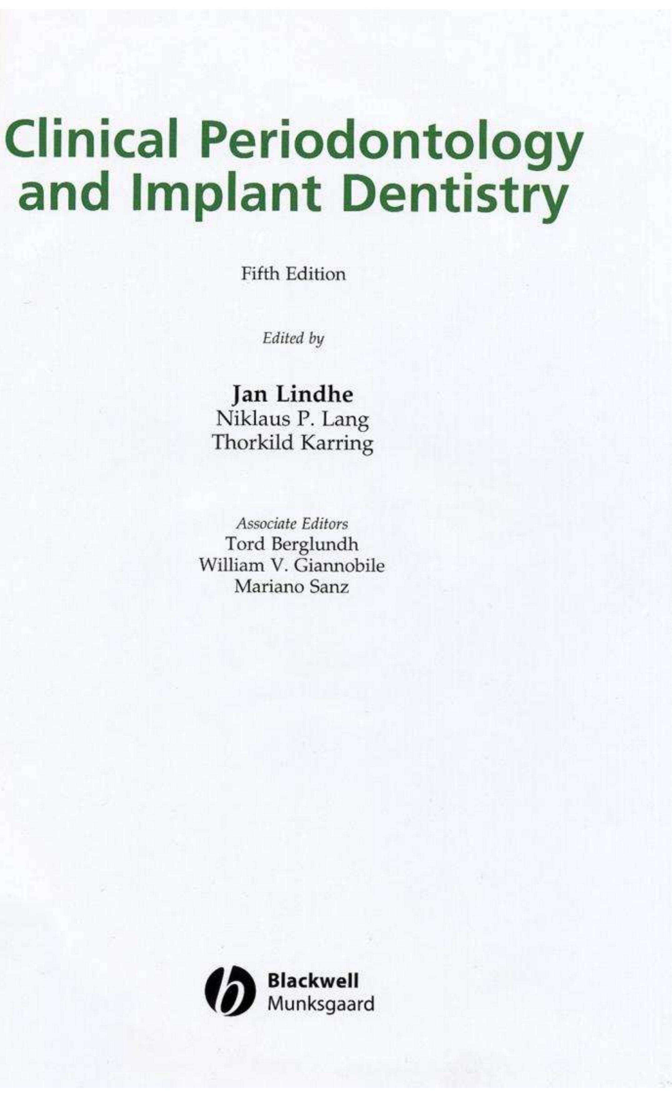 PDF) Clinical periodontology and implant dentistry