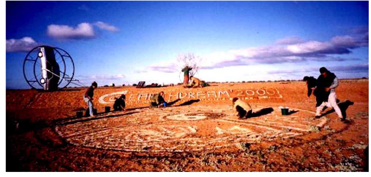 ‘Stomping’ is a significant means of inhabiting space, whether forest, desert, beach, park, warehouse or street. Dancescape occupation can be an imaginative process of appropriating, inverting, dwelling in and marking out place. This is especially significant to the DiY scene, as doofs are often reported to reclaim public space. While the proliferating nineties Reclaim the Streets campaign represents an exemplary process of inverting the meaning and purpose of public space, especially in countries where such demonstrations are anomalous or prohibited,*’ these events are not always so public. Like their underground predecessors, informal dance parties have usually been means by which young people mark out local places for themselves—by which space has been rendered significant (inhabited). In the ‘subversive appropriation of cracks in the urban
