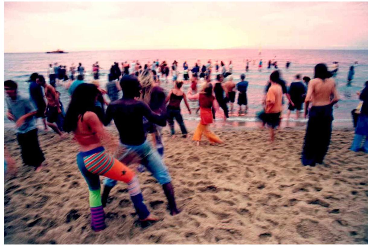 ‘pleasure prisons’ to Free NRG outdoor dancescapes. as metropolitan inhabitants are transported from inner city
