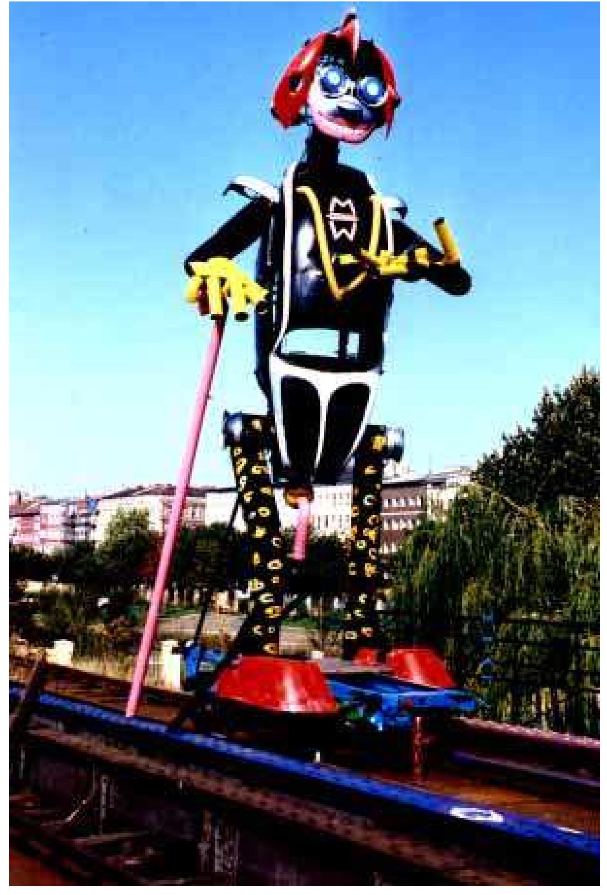 KAFERMAN ON GORLITZER BRIDGE, BERLIN, 20TH SEP 1989 (Puorto. Uxricu Hasse)