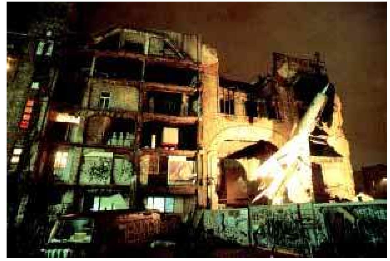 SET FOR ‘BLAST OFF 94’ TACHELLES BERLIN (Puoto. RENE MENGES) wheel drive East German military truck and other toys into a