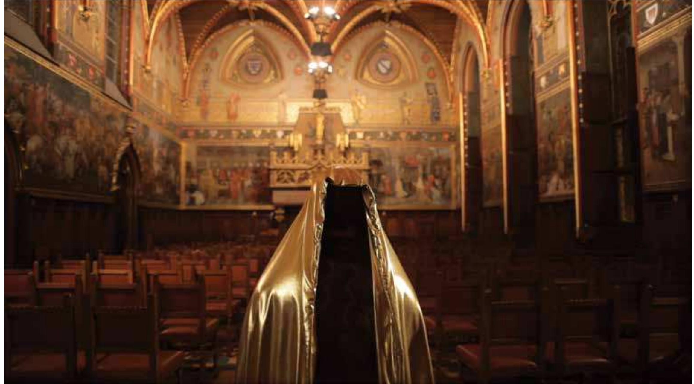 Berni Searle, Interlaced, 2011, 3-channel HD video, 8 min 30 sec. Image courtesy Stevenson Cape Town and Johannesburg  Like the ghosts of Martin Heidegger's peasant woman, Van Gogh, or of Heidegger, Meyer Shapiro and Derrida interlaced in Van Gogh's Old Shoes — she remains a spectre in/of the scene/ seen. Now one sees a whole tyre hanging  from a single rope. The tyre is a recurring motif in Black Smoke Rising: Derridean hole, ‘lacing point’, haunted empty place. Evocative of pictures of lynchings drifting back to us from the depths of time, ‘like bodies dumped in a river’, as well as the practice of necklacing during disturbances between the ANC and Inkatha in South Africa in the 1980s and 1990s — the tyre burns, falls off the rope, leaving behind rope, than nothing but black smoke. Then the haunting begins again.  Searle's video etches itself into the viewer's memory; it forms part of a seamless, ‘interlaced field’ in which one pictorial frame is seamlessly interwoven with another, yet, the video also punctures the screen. Video is the medium  of memory, memory of memory, trace of a trace. Smoke is a metonymy of memory and of experience. Fire evokes alchemy and purification but also produces black, suffocating smoke. Something is revealed and obscured, destroyed and created. The burning tyre is a black hole in the picture, a burning presence of absence. It is a second ghost, next to the other ghost of the artist just barely visible in the pixelated field.  Bal writes of video: ‘Through this medium, we can grasp, perceive, and experience traces of the lives [and deaths, GS] of those who live [and die, GS] among us, but of whom we know so little’15 We grasp, perceive, and experience,  we miss it all over again. Time, like gold, slips through our fingers. Time runs out, in the exact moment of re-cognition. We see and remember only ‘in the darkness of the lived moment’,16 intricate and impervious as black smoke, lace  or gold paint. We return to the other, which is  spectrally interlaced with the hole that punctures us, like Roland Barthes's punctum, with the time of our own unforeseen, future deaths.  Interlaced, reminds one that art can afford distance from which to see things up close, rowever briefly. Distance, as a pause in  time, opens up time. In /nterlaced, images slowly transform in time, distance is almost mperceptibly interlaced with proximity, and time, interrupting and integrating, is embedded and embodied.  Pastoureau notes that in the medieval era, black was the chosen colour for courtiers’ habits  and represented a seal of royal luxury. Among other locations for Interlaced, Searle chose the centuries-old Town Hall of the medieval city of Bruges, home of Hans Memling and Jan van Fyck and setting of the dark comedy-drama of folly and redemption /n Bruges (2008). ‘Filmed within Bruges, writes Julie McGee, ‘/nterlaced 1ecessarily excavates and navigates the medieval city’s embedded histories’. Interlaced’s multilayered alchemy is evocative of James Lee Byars’s The Golden Tower with Changing Tops (1989), as well as the ‘black gold’ of the slave trade." The interlacing of spiritual and economic transfigurations complicates the axchange of art as ‘filthy lucre’.  Past and memory haunt Searle's Lull (2009), which forms part of the series ‘Black Smoke Rising’ (2010). My memory of first seeing it  n 2011 haunted my viewing of it again in the context of Shimmer. It still haunts me. The DVD- ROM begins with the artist seen from behind, sitting on a swing roughly assembled from rope and a cut open tyre hanging from an invisible oranch of a tree — reminiscent of Nina Simone's Yaunting line ‘strange fruit blowing in the Southern breeze’. The silhouetted figure with her oack to us is absorptive, in Fried’s sense of the word, invisible in her visibility, like lace.  In front of her is a blue lake, reeds and trees. She appears to have left the scene, but is, in fact. obscured by the leaves of a small tree.  [Pointure]' in The Truth in Painting, trans. Geoff Bennington and lan McLeod, Chicago: University of Chicago Press, 198 255-382.  2. Ibid., 382.  3. Fernand Hallyn, The Poetic Structure of the World: Copernicus and Keppler, New York: Zone Books 1993, 215. A. |bid., 214.  5. Michael Fried, Menzel’s Realism: Art and Embodiment in Nineteenth-Century Berlin, New Haven: Yale University Press, 2002, 54.  6. Michael Fried, Absorption and Theatricality: Painting  and Beholder in the Age of Diderot, Chicago: University of Chicago Press, 1988, 51.  7, Gilles Deleuze, The Fold: Leibniz and the Baroque, trans. Tom Conley, Minneapolis: University of Minnesota Press, 1993, 6.  8. Donald Kuspit, ‘Alive in the Alchemical Emptiness: Jannis Kounellis’s Art’ in The New Subjectivism: Art in the 1980s, New York: Da Capo, 1993, 177.  9. James Elkins, What Painting Is: How to Think about  Oil Painting, Using the Language of Alchemy, New York: Routledge, 2000, 155.  10. Mieke Bal, ‘Heterochrony in the Act: The Migratory Politics of Time’, http://home.medewerker.uva.nl/m.g.bal/ pestander/Bal % 20Paper % Heterochrony% 20READER%20 OPMAAK.pdf.  11. Ronald Suri Roberts, ‘The Last Jewish Intellectual’ in Th Sunday Independent, 25 February 2011.  12. Julie McGee, ‘Interlaced’, in Berni Searle: Interlaced, Mirjam Westen (ed.), Arnhem: Museum voor Moderne Kunst, 2011, 22.  13. Michel Dewilde, ‘The Infinite Disguising’ in Berni Searle Interlaced, Mirjam Westen (ed.), Arnhem: Museum voor Moderne Kunst, 2011, 50.  14. Richard Lacayo, ‘Blood at the Root’ in Time 1555.15 (17 April 2000), 53.  15. Bal, ‘Heterochrony in the Act’, 1.  16. Ernst Bloch in Walter Benjamin, The Arcades Project, trans. Howard Eiland and Kevin McLaughlin, Cambridge, MA: Belknap Press of Harvard University Press, 1999, 393. 